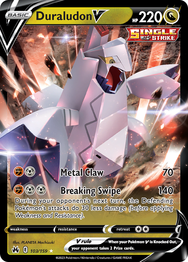 Duraludon V 103 Rare Holo V