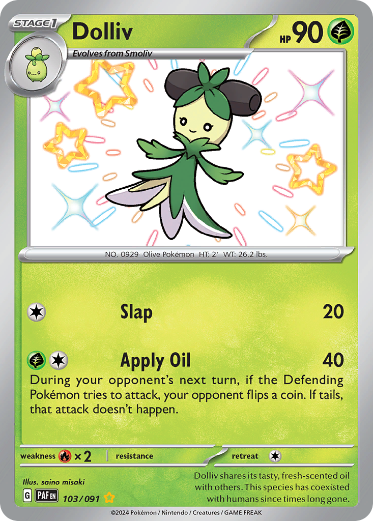 Dolliv 103 Shiny Rare