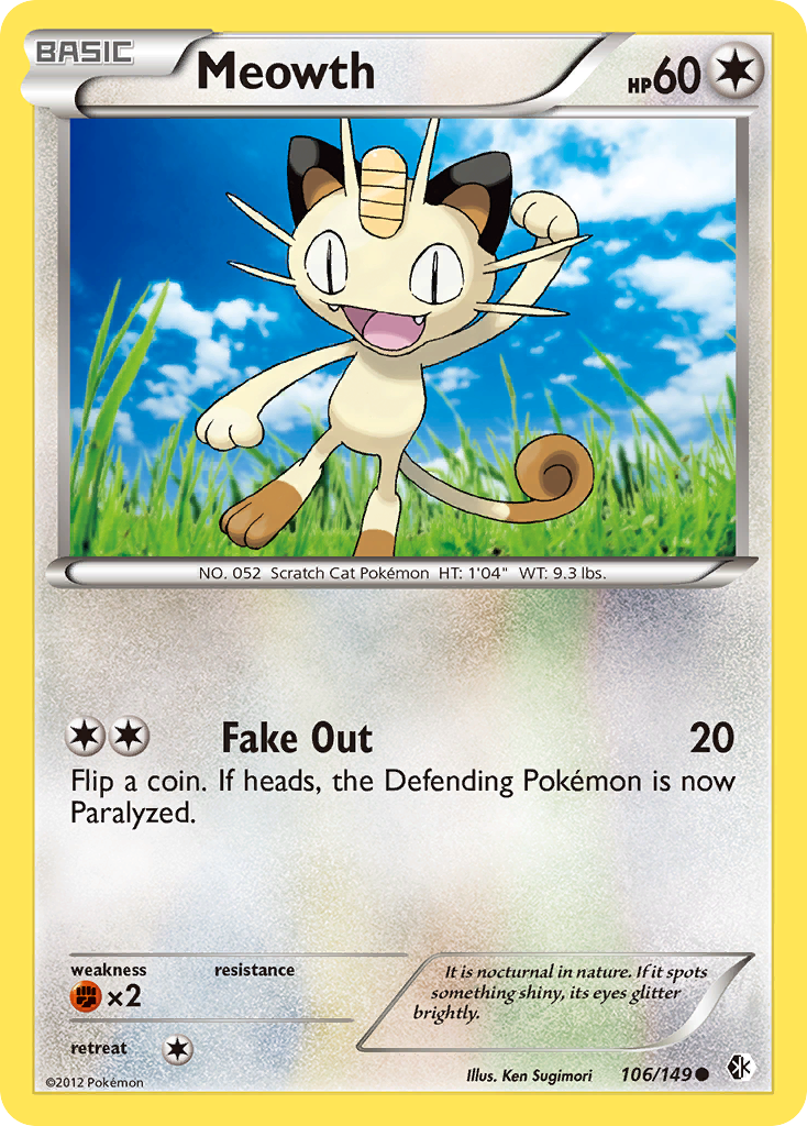 Meowth 106 Common