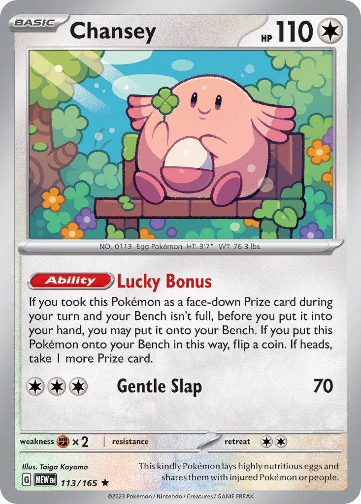 Chansey 113 Rare
