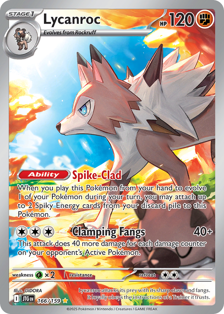 Lycanroc 166 Illustration Rare