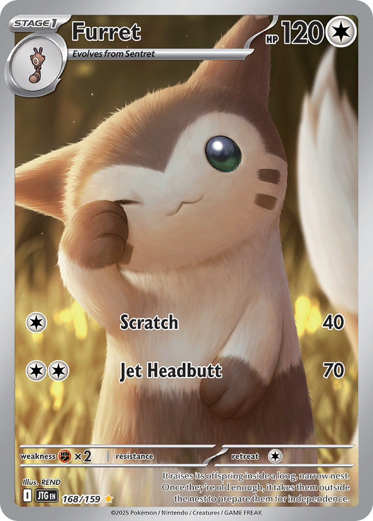 Furret 168 Illustration Rare