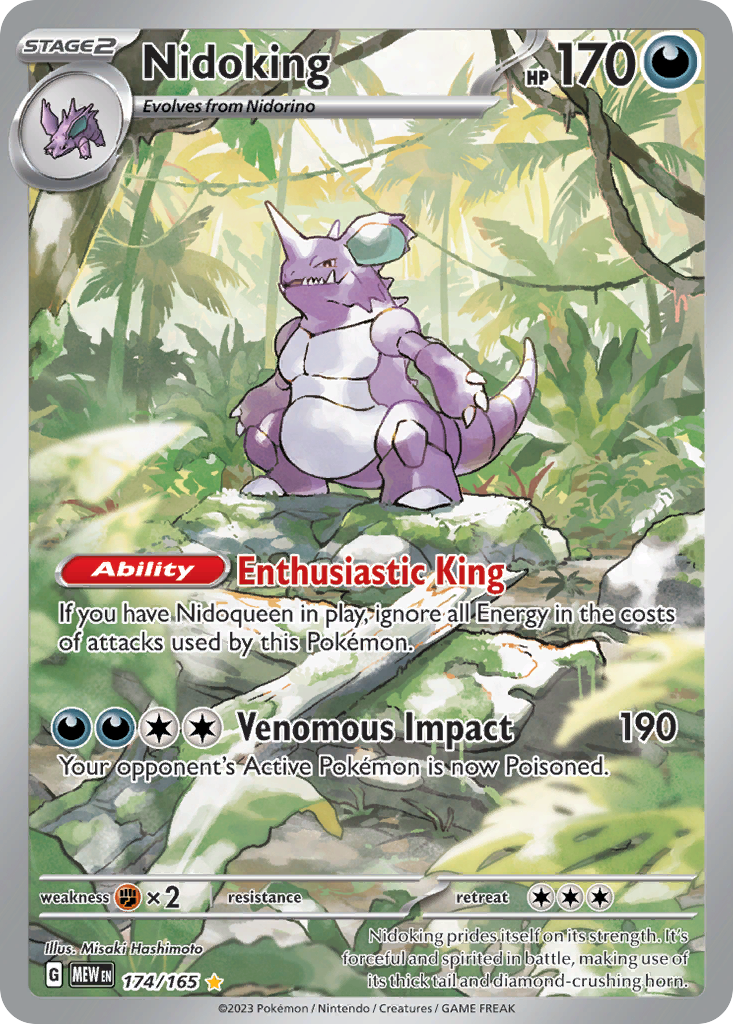 Nidoking 174 Illustration Rare