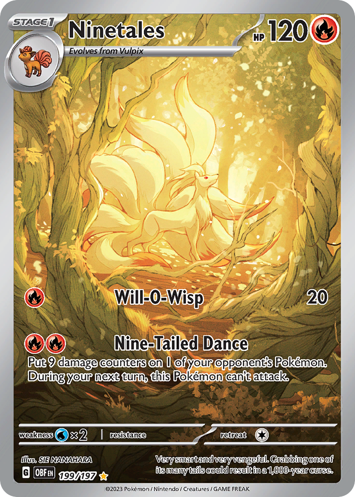 Ninetales 199 Illustration Rare
