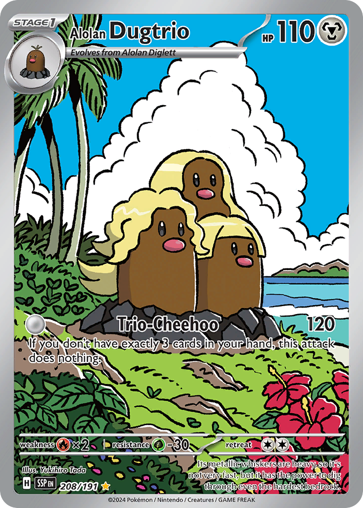Alolan Dugtrio 208 — Surging Sparks