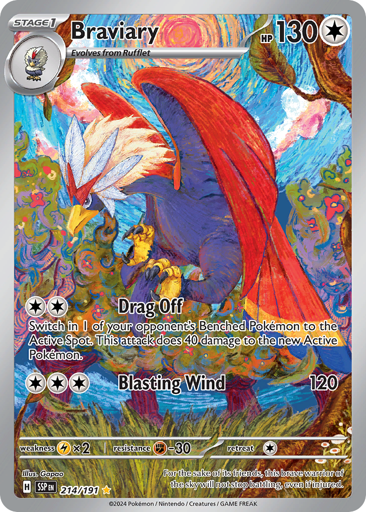 Braviary 214 Illustration Rare