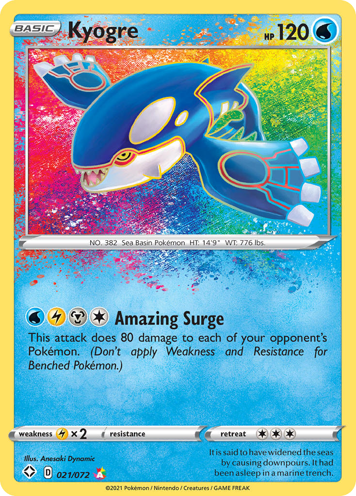Kyogre 21 Amazing Rare