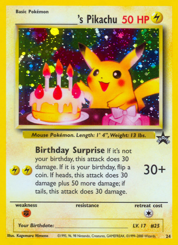_____'s Pikachu 24 — Wizards Black Star Promos