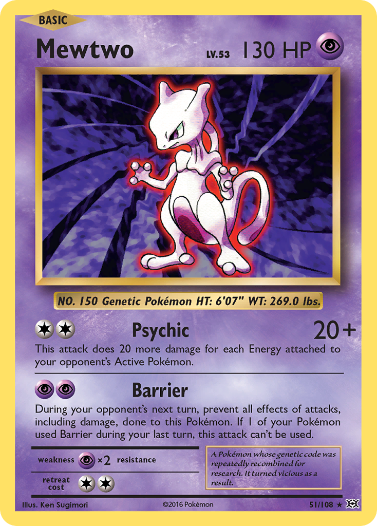 Mewtwo 51 Rare