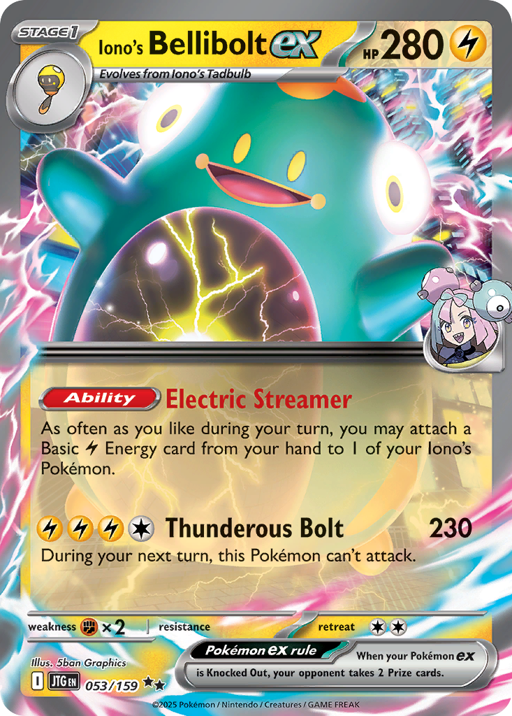 Iono's Bellibolt ex 53 Double Rare