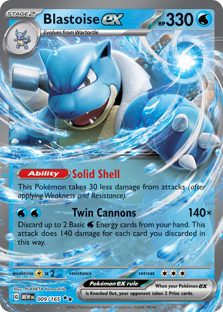 Blastoise ex 9 Double Rare