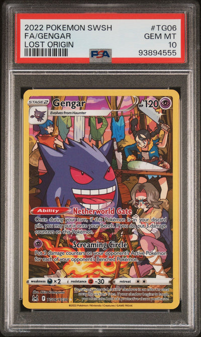 PSA 10 Gengar TG06 front