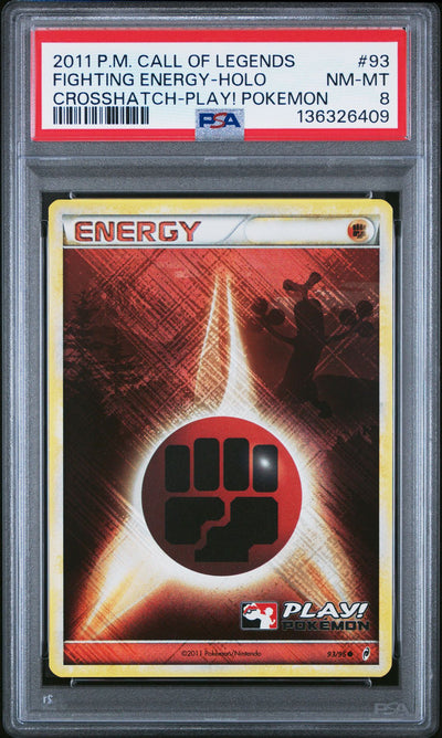 PSA 8 Fighting Energy 93 Play! Crosshatch front
