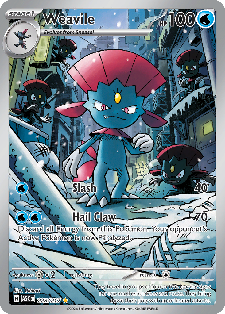 Weavile 228 Illustration Rare
