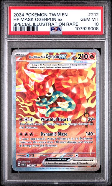 PSA 10 Hearthflame Mask Ogerpon ex 212