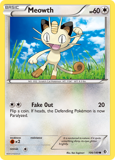 Meowth 106 Common