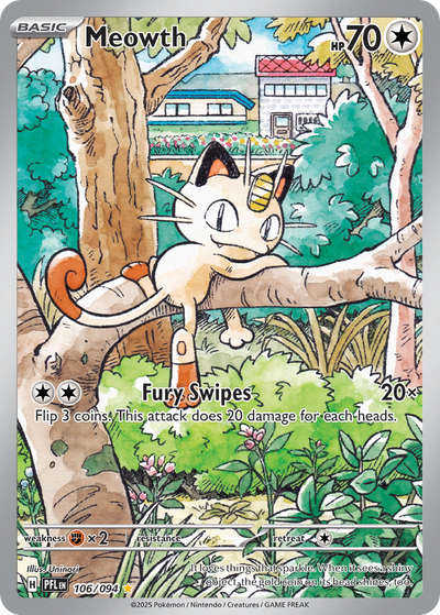 Meowth 106 Illustration Rare