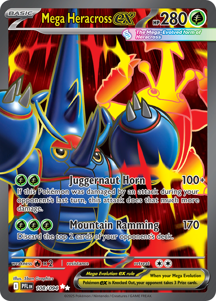Mega Heracross ex 108 Ultra Rare