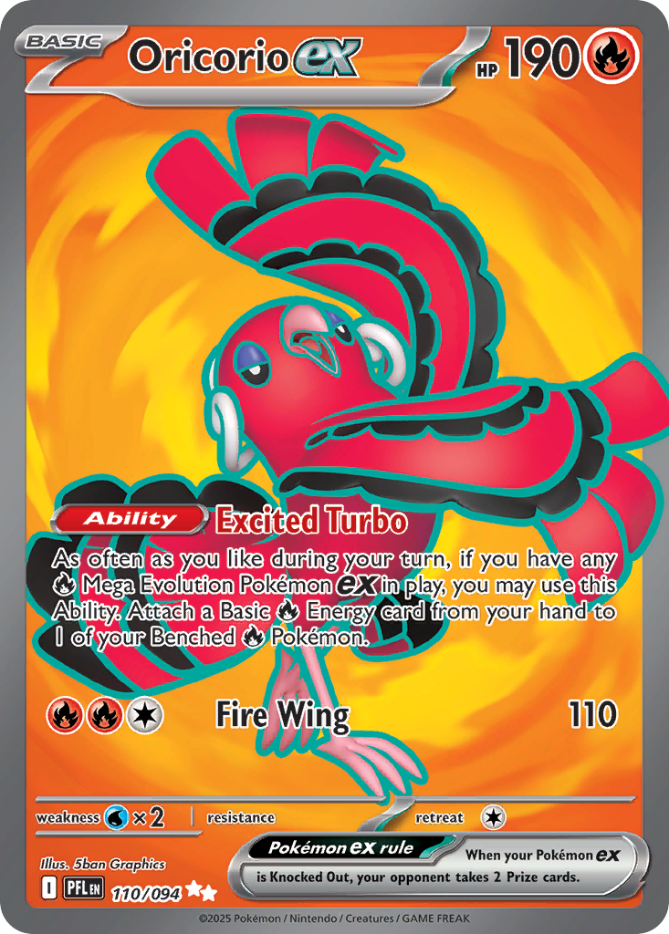 Oricorio ex 110 Ultra Rare