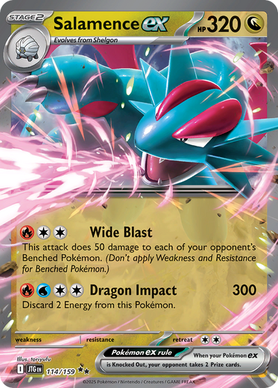 Salamence ex 114 Stamped Promo