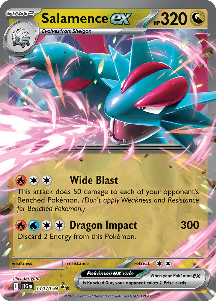 Salamence ex 114 Double Rare