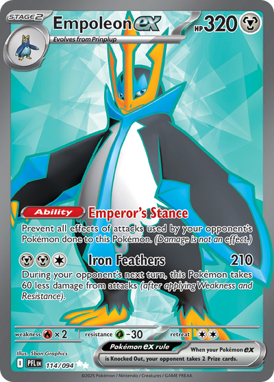 Empoleon ex 114 Ultra Rare