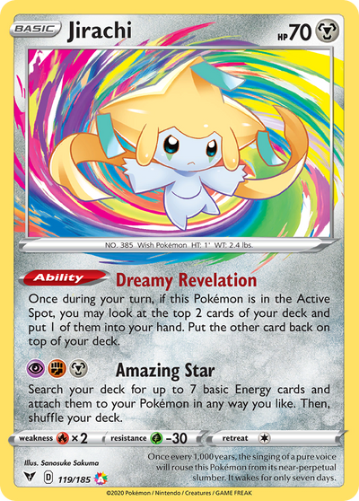 Jirachi 119 Amazing Rare