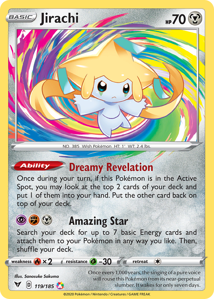 Jirachi 119 Amazing Rare