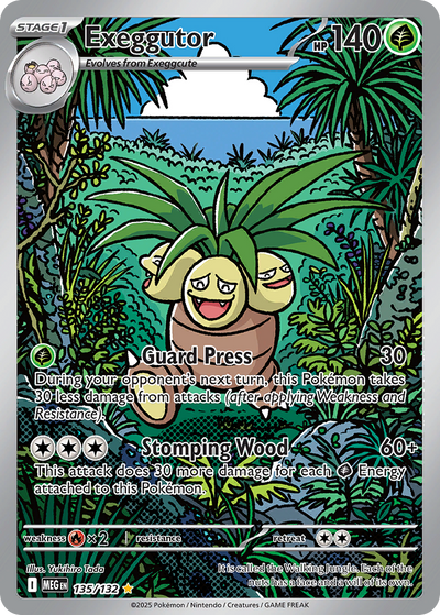 Exeggutor 135 Illustration Rare
