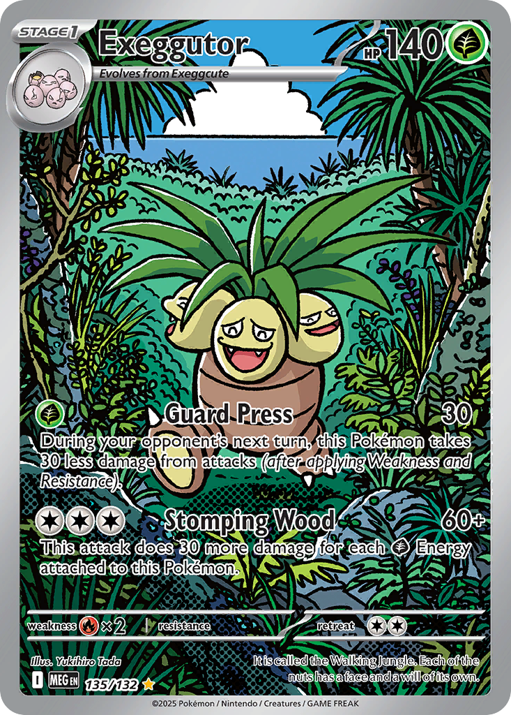 Exeggutor 135 Illustration Rare