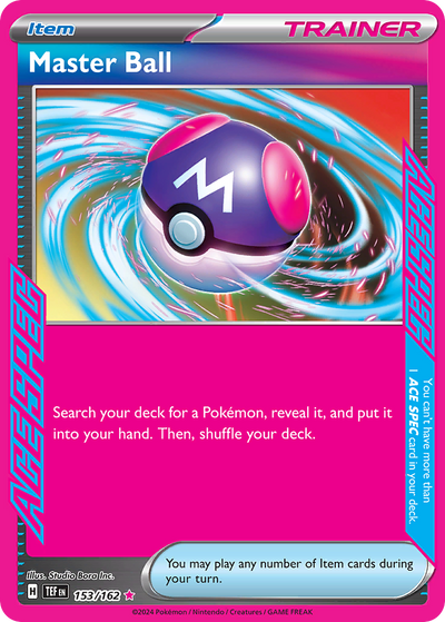 Master Ball 153 ACE SPEC Rare