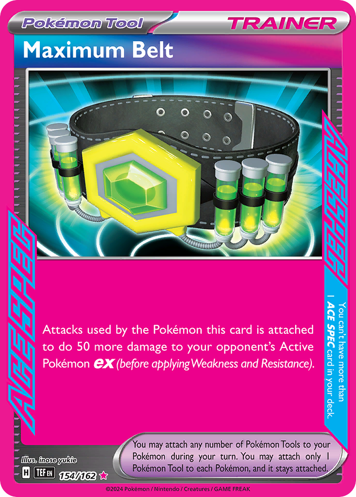 Maximum Belt 154 ACE SPEC Rare