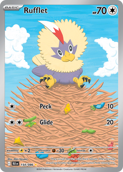 Rufflet 154 Illustration Rare