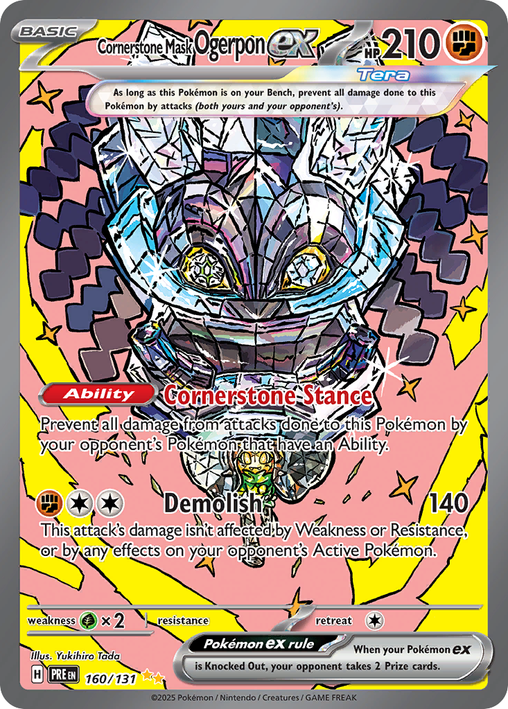 Cornerstone Mask Ogerpon ex 160 Special Illustration Rare