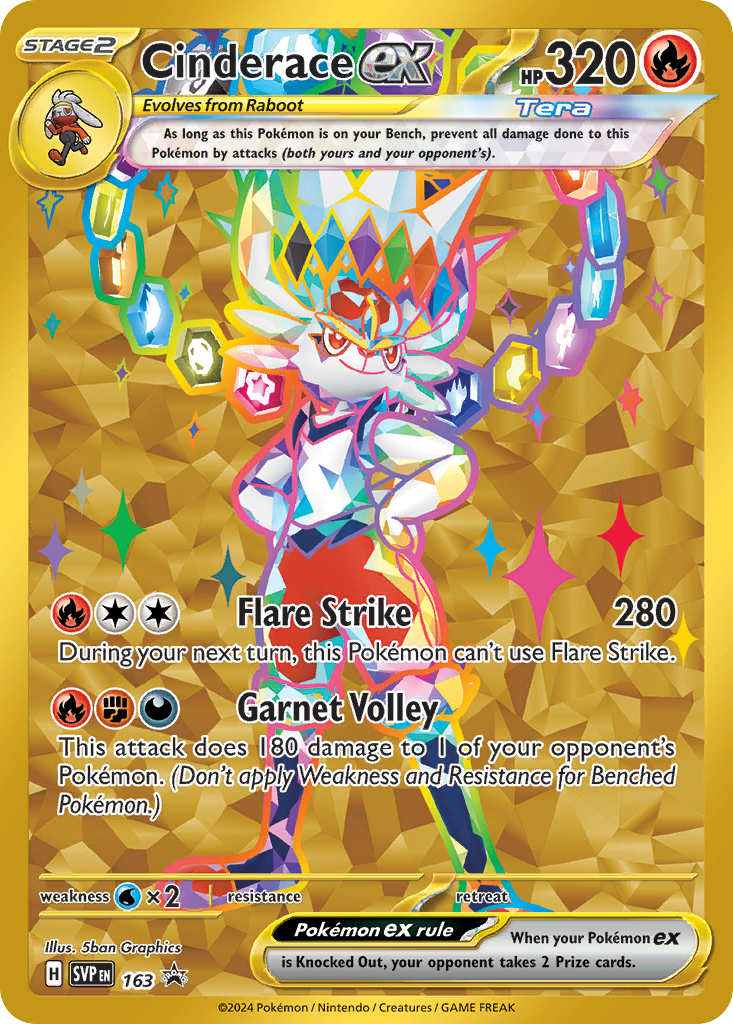 Cinderace ex 163 Promo