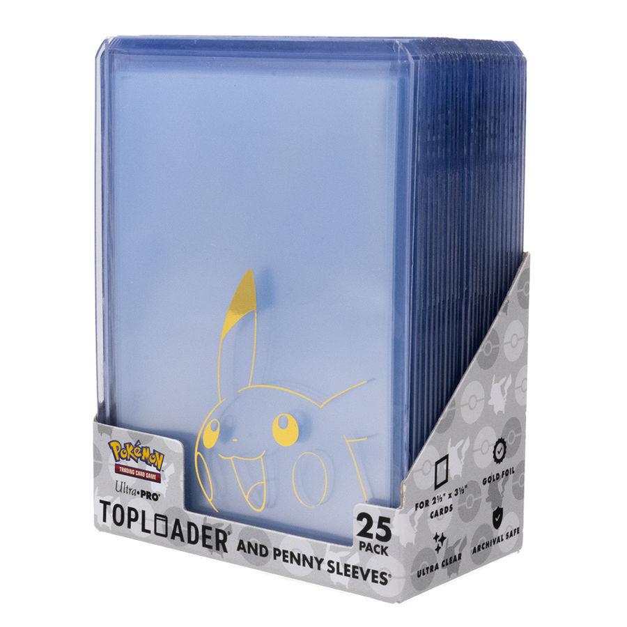 Ultra Pro Pokémon Pikachu Toploader and Penny Sleeves Combo Pack (25)