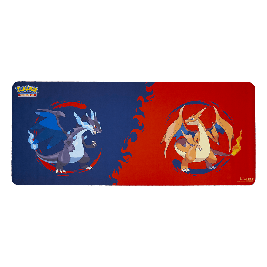 Ultra Pro Pokémon Mega Charizard X and Mega Charizard Y 6ft Table Playmat