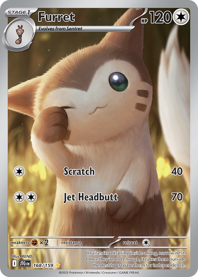 Furret 168 Illustration Rare