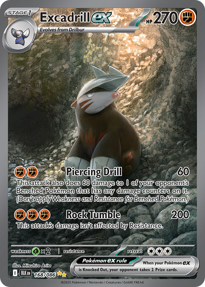 Excadrill ex 168 Special Illustration Rare