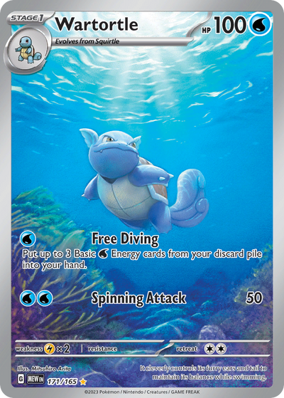 Wartortle 171 Illustration Rare