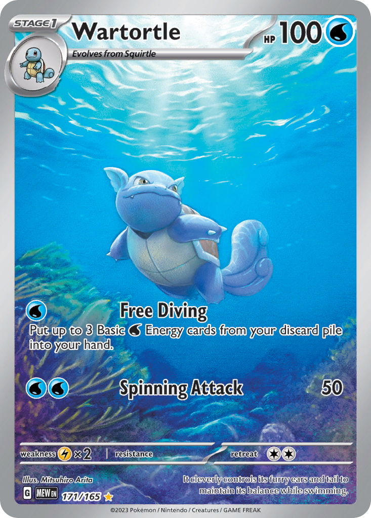 Wartortle 171 Illustration Rare