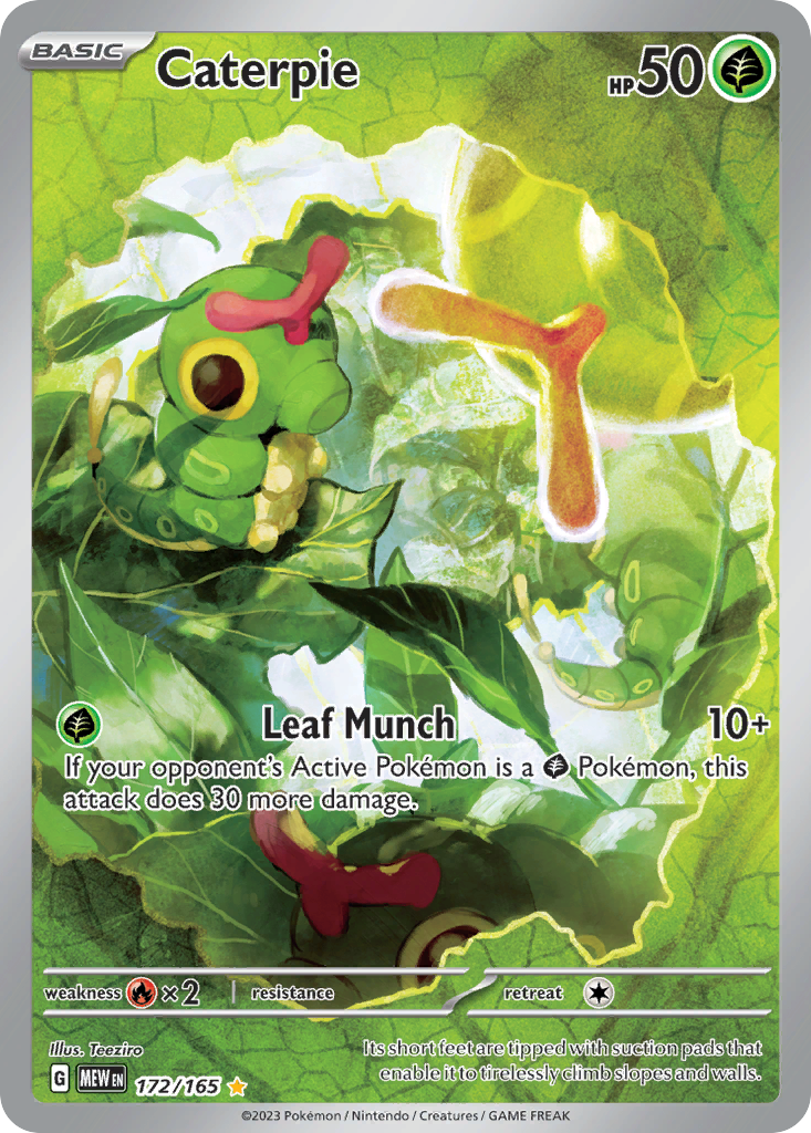 Caterpie 172 Illustration Rare