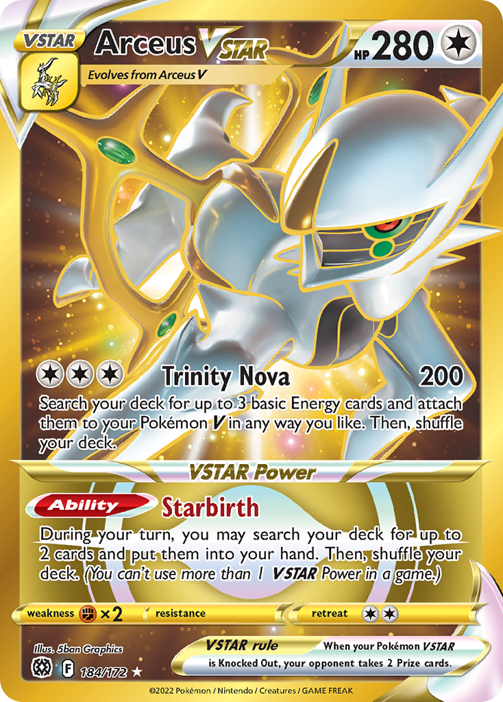 Arceus VSTAR 184 Rare Secret