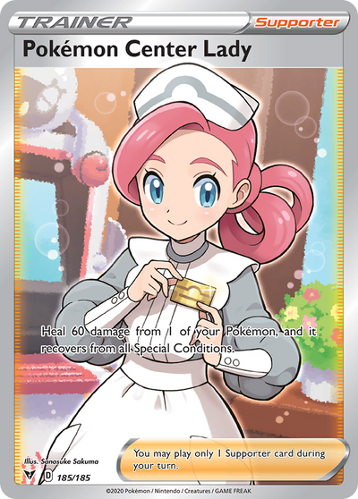 Pokémon Center Lady 185 Rare Ultra
