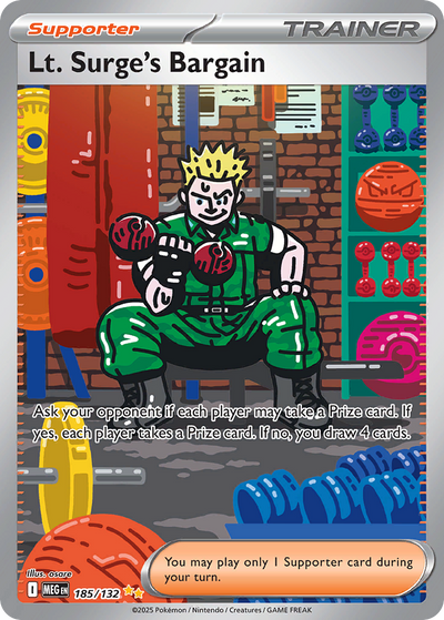 Lt. Surge's Bargain 185 Special Illustration Rare