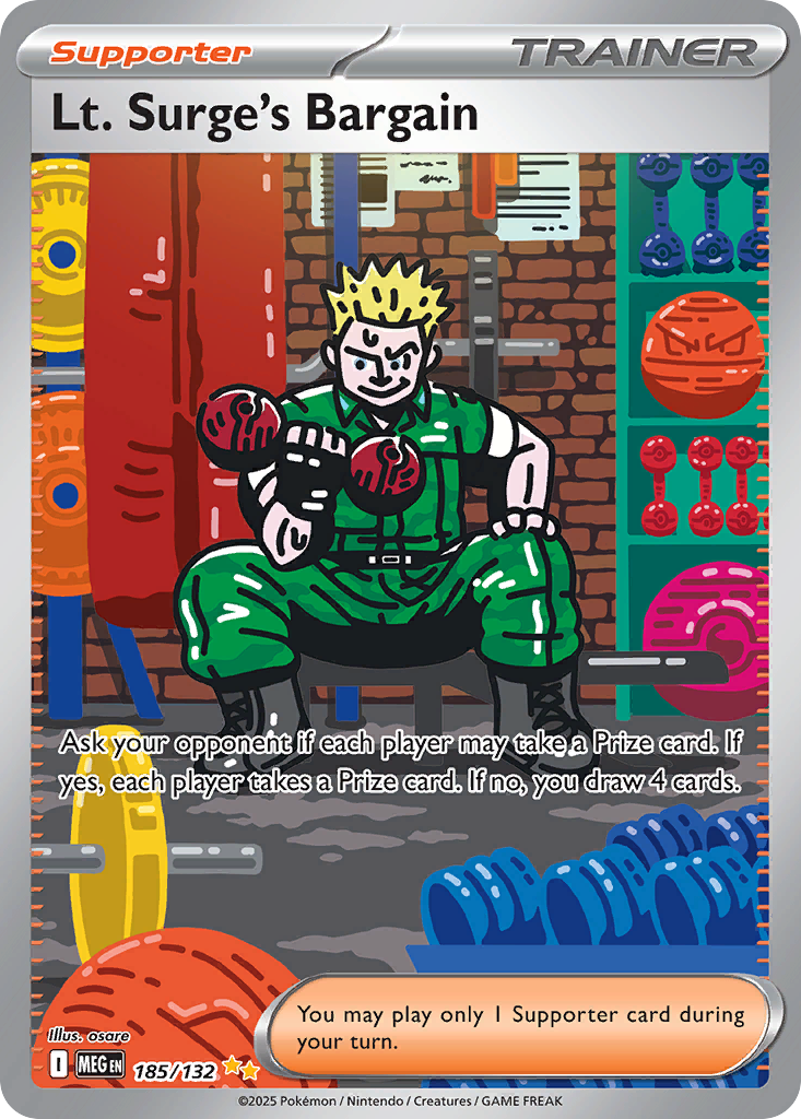 Lt. Surge's Bargain 185 Special Illustration Rare