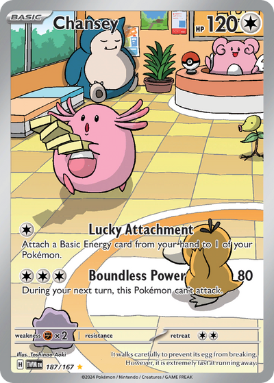 Chansey 187 Illustration Rare