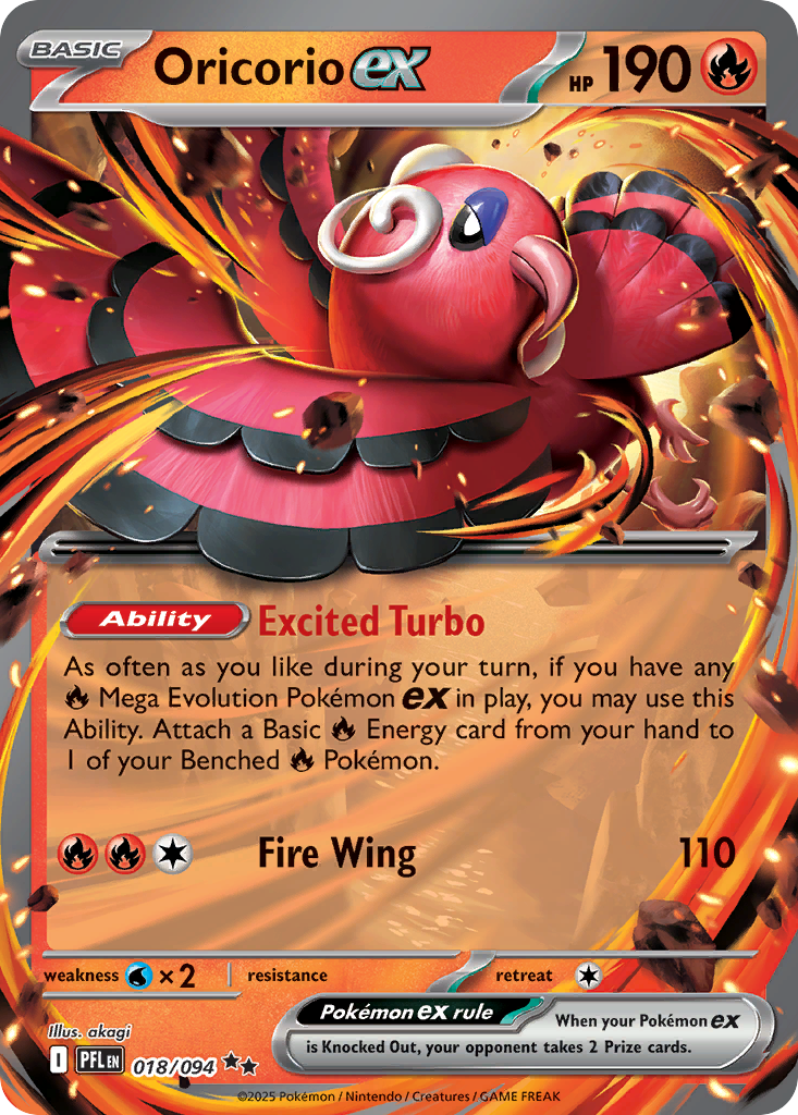 Oricorio ex 18 Double Rare
