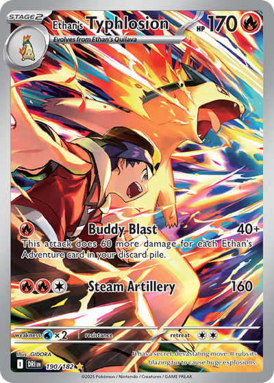 Ethan's Typhlosion 190 Illustration Rare