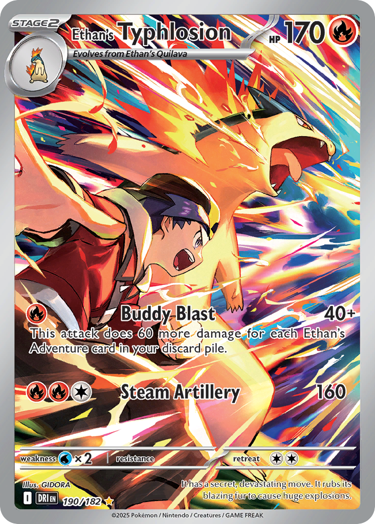 Ethan's Typhlosion 190 Illustration Rare